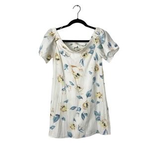 🖤 3/$25 SALE!!! 
Alythea watercolor floral off the shoulder a-line mini dress